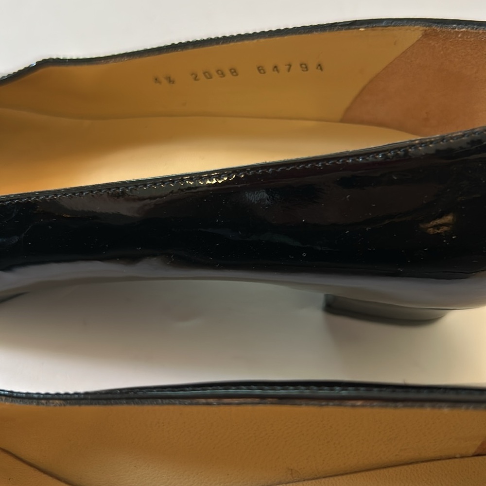Gucci Black Leather Flats - Picture 9 of 16